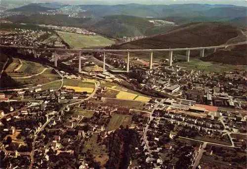 AK / Ansichtskarte  Eiserfeld_Siegen_Westfalen Fliegeraufnahme mit Siegtal Bruecke