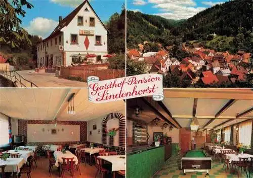 AK / Ansichtskarte  Wirsberg Gasthof Pension Lindenhorst Gastraeume Billard Panorama