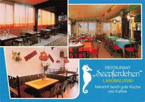 AK / Ansichtskarte  Langballigau_Bad_Schleswig-Flensburg Restaurant Seepferdchen Gastraeume