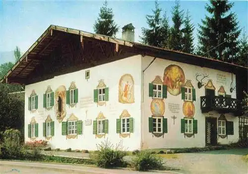 AK / Ansichtskarte  Bad_Kohlgrub Haus Zum Jager mit Wandfresken