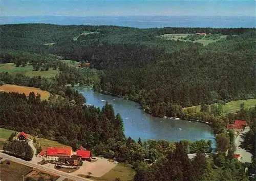 AK / Ansichtskarte  Ebnisee_Welzheim_BW Waldhotel am Ebnisee Fliegeraufnahme