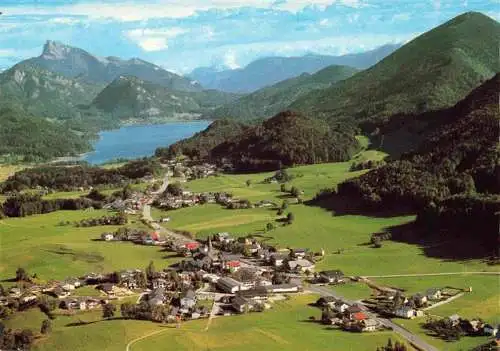 AK / Ansichtskarte  Hof_Salzburg_AT Fliegeraufnahme mit Fuschlsee