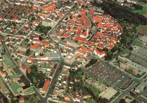 AK / Ansichtskarte  Weiden__Oberpfalz Max Reger Stadt Fliegeraufnahme