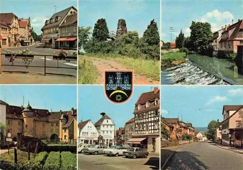 AK / Ansichtskarte  Nidda Ortspartien Schloss Panorama