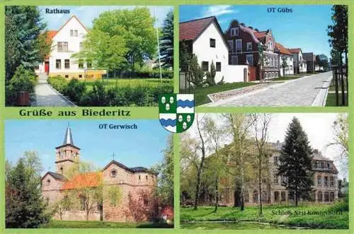 AK / Ansichtskarte  Biederitz_Sachsen-Anhalt Rathaus OT Guebs OT Gerwisch Schloss Neu Koenigsborn