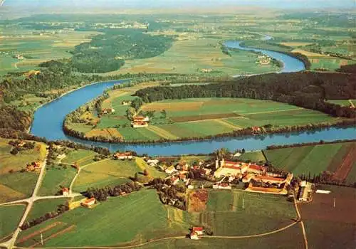 AK / Ansichtskarte  Au_Inn_Rosenheim_Bayern Kloster Au an der Innschleife 