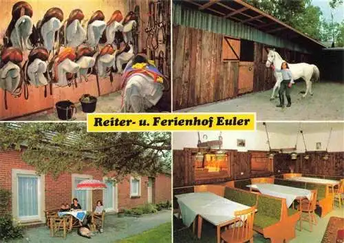 AK / Ansichtskarte  Wulfenau Reiter und Ferienhof Euler Sattelkammer Gastraum