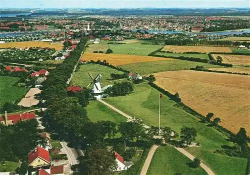 AK / Ansichtskarte  Dybbol_Banke_Sonderborg_DK Fliegeraufnahme mit Dybbol Muehle