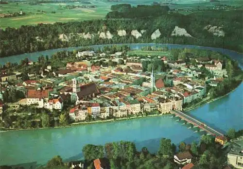 AK / Ansichtskarte  Wasserburg_Inn Fliegeraufnahme