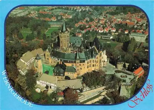 AK / Ansichtskarte  Wernigerode_Harz Schloss Fliegeraufnahme