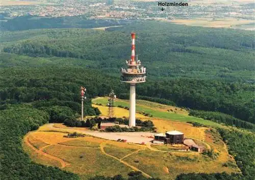 AK / Ansichtskarte  Koeterberg_Luegde_Weserbergland Burghotel Gaststaette Koeterberg Fernsehturm Fliegeraufnahme