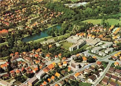 AK / Ansichtskarte  BAD_SALZUFLEN Fliegeraufnahme Kurparksee Parksanatorium Hotel Maritim Bewegungszentrum BfA Lipperland Klinik