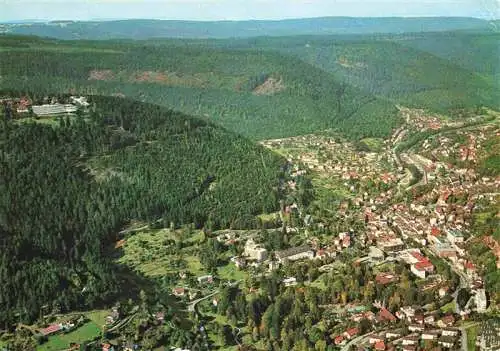 AK / Ansichtskarte  WILDBAD__Schwarzwald Fliegeraufnahme mit Sommerberg