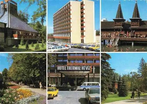 AK / Ansichtskarte  Heviz_Hevizgyogfuerdoe_HU Hotel Heviz Kurpark Badesee Hotel