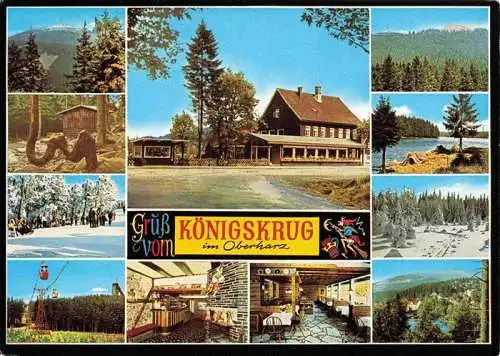 AK / Ansichtskarte  Braunlage Hotel Gasthof Koenigskrug Landschaftspanorama Bergbahn