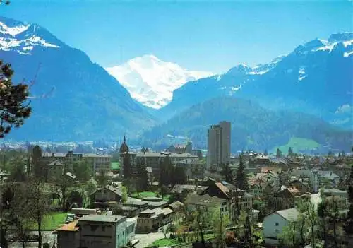 AK / Ansichtskarte  INTERLAKEN_BE Panorama Blick auf Jungfrau Berner Alpen