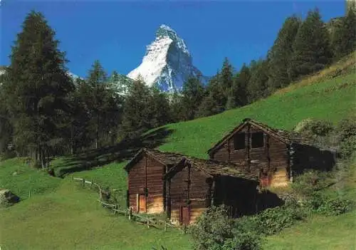 AK / Ansichtskarte  Zermatt_VS Stadel Blick gegen Matterhorn Walliser Alpen