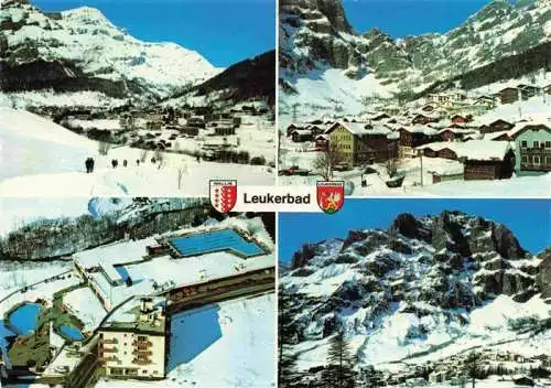 AK / Ansichtskarte  Leukerbad_Loueche-les-Bains_VS Rinderhorn Thermalbaeder Gemmipass Leeshoerner