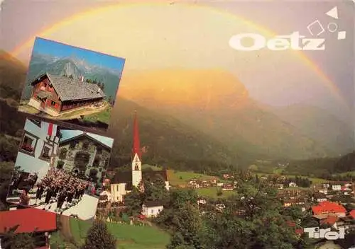 AK / Ansichtskarte  Oetz_oetz_Tirol_AT Armelen Huette Gasthof Stern Kirche Panorama