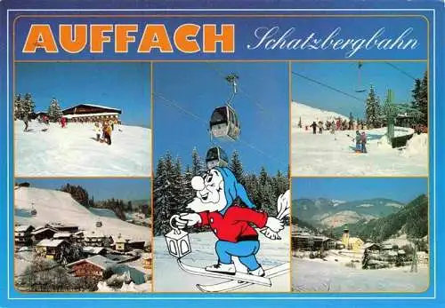 AK / Ansichtskarte  Auffach Schatzbergalm Skizentrum Schlepplift Luftseilbahn