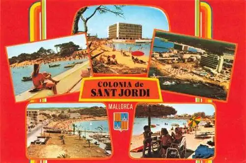 AK / Ansichtskarte  Colonia_Sant_Jordi_Mallorca_ES Freibad Strandpartien Terrasse