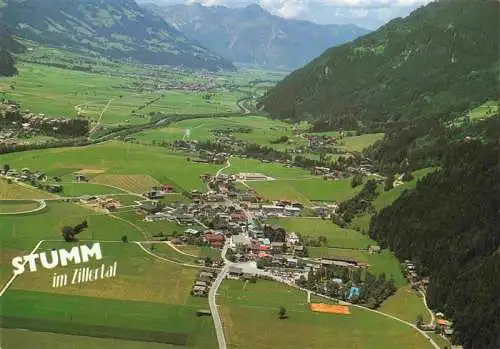 AK / Ansichtskarte  Stumm_Zillertal_AT Fliegeraufnahme mit Rofangebirge