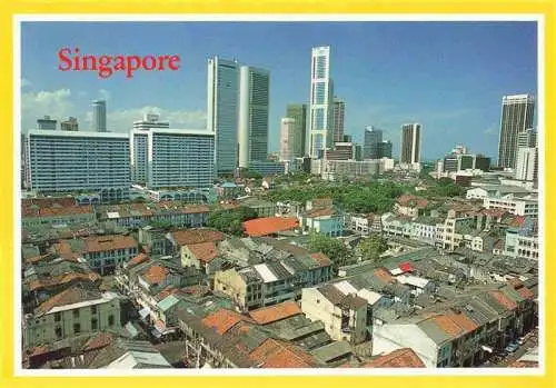 AK / Ansichtskarte  Singapore Overlooking old and new buildings in city area