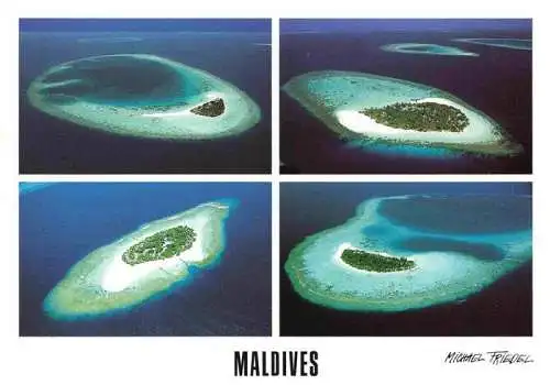 AK / Ansichtskarte  Maldives_Malediven Atolle Fliegeraufnahmen