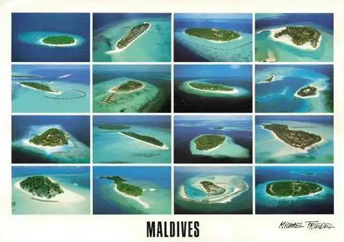 AK / Ansichtskarte  Maldives_Malediven Atolle Fliegeraufnahmen