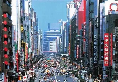 AK / Ansichtskarte  Tokyo_TOKIO_Japan Ginza Street on Sunday