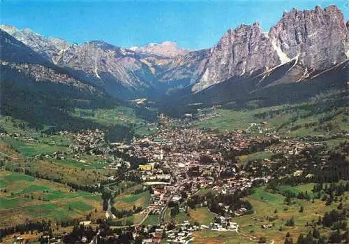 AK / Ansichtskarte  Cortina_d_Ampezzo_Veneto_IT Pomagagnon Croda del Becco col Rosa Fliegeraufnahme