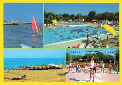 AK / Ansichtskarte  Cavallino_Lido_Venezia_IT Freibad Strandpartie Gymnastik