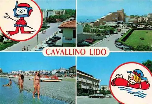 AK / Ansichtskarte  Cavallino_Lido_Venezia_IT Strandpromenade Strand Teilansichten