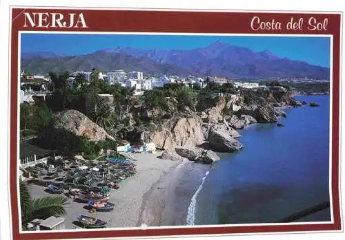 AK / Ansichtskarte  Nerja_Costa_del_Sol_ES Playa y Costa Fliegeraufnahme