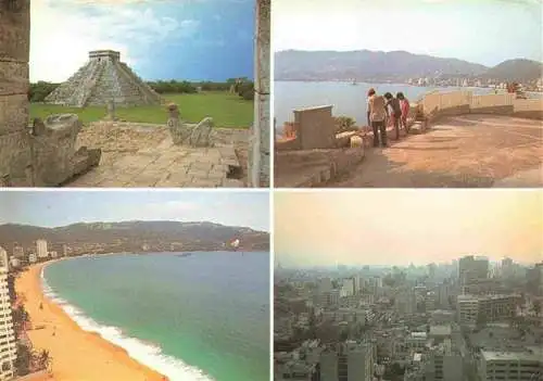 AK / Ansichtskarte  Acapulco_Mexico Land der Azteken und Pyramiden Strand