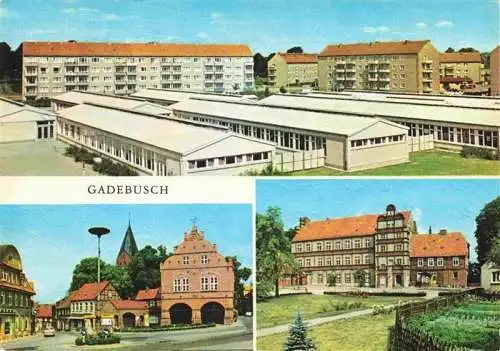 AK / Ansichtskarte  Gadebusch Marktplatz Wollenbruegger Strasse Schloss jetzt Oberschule und Internat