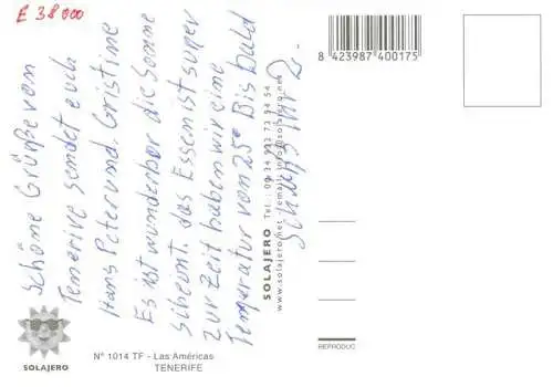 AK / Ansichtskarte  Playa_de_las_Americas_Arona_Tenerife_Islas_Canarias_ES Hotelanlage Swimming Pool Hafen