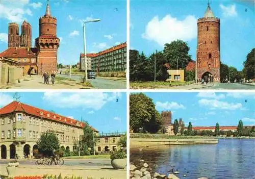 AK / Ansichtskarte  Prenzlau_Brandenburg Mitteltorturm Blindower Tor Hotel Uckermark Partie am Uckersee