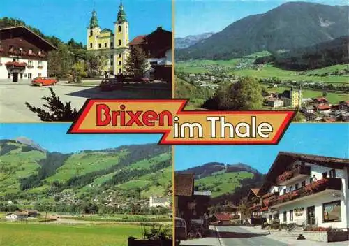 AK / Ansichtskarte  Brixen_Thale_Tirol_AT Kirche Panorama Gasthof