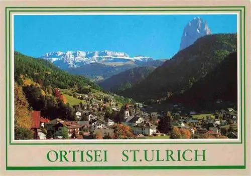 AK / Ansichtskarte  Ortisei_St_Ulrich_Groednertal_IT mit Sellagruppe und Langkofel