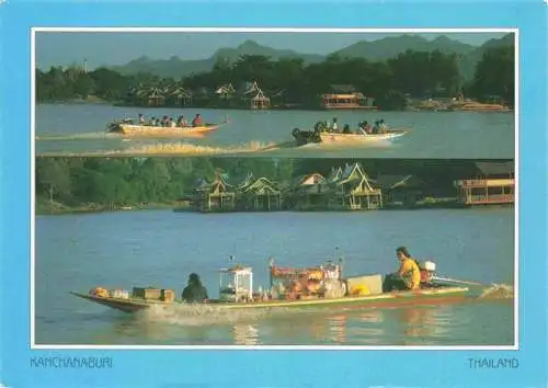 AK / Ansichtskarte  Kanchanaburi_Thailand Panorama Fischerboote