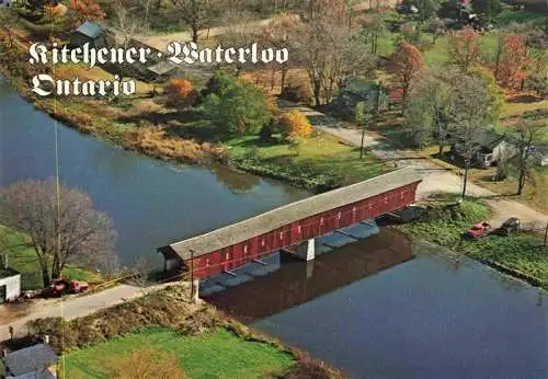 AK / Ansichtskarte  Ontario__Canada West Montrose Covered Bridge Fliegeraufnahme