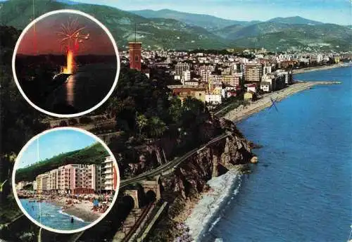 AK / Ansichtskarte  BORGHETTO_SANTO_SPIRITO_Liguria_IT Panorama Notturno La spiaggia