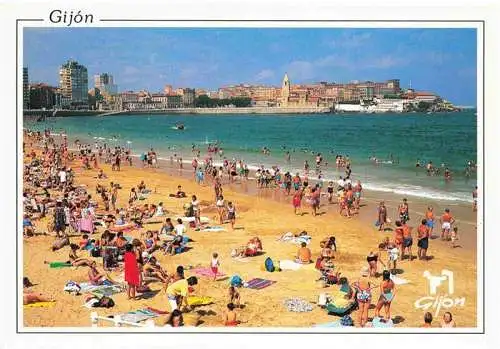 AK / Ansichtskarte  Gijon_ES Strandpartie