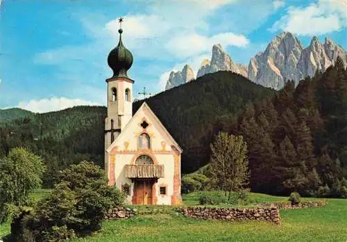 AK / Ansichtskarte  Ranui_Villnoesstal_Suedtirol_IT Kirchlein mit Geislergruppe