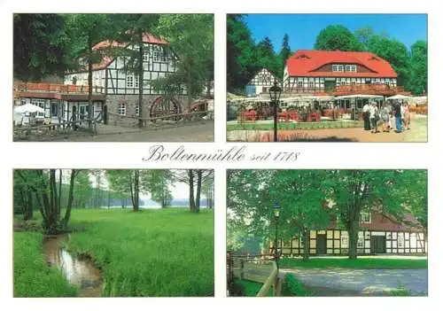 AK / Ansichtskarte  Guehlen_Glienicke_Neuruppin Boltenmuehle Gasthof und Restaurant Muehlrad Terrasse Park