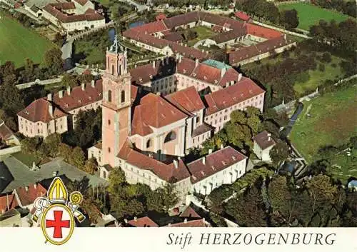 AK / Ansichtskarte  Herzogenburg_Niederoesterreich_AT Augustiner Chorherrenstift Fliegeraufnahme