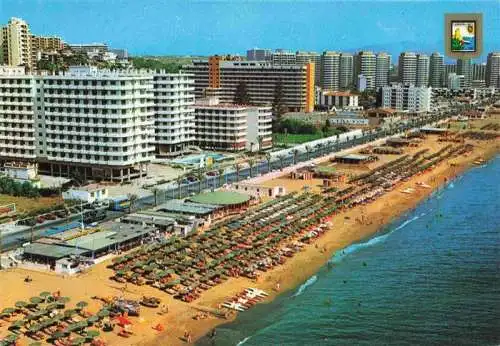 AK / Ansichtskarte  Torremolinos_ES El Bajondillo Playa y paseo Maritimo Fliegeraufnahme