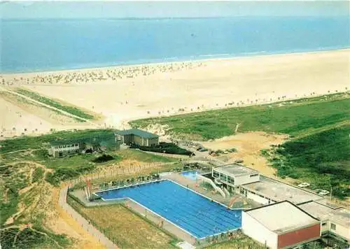 AK / Ansichtskarte 73998170 Norddorf_Amrum Fliegeraufnahme mit Strand und Freibad