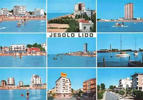 AK / Ansichtskarte  Jesolo_Lido_Iesolo_Veneto_IT Strandpartien Hotels Uferstrasse